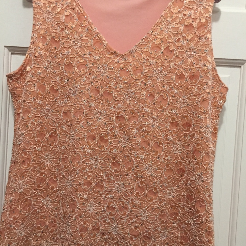 Brittany Black sequined tank top